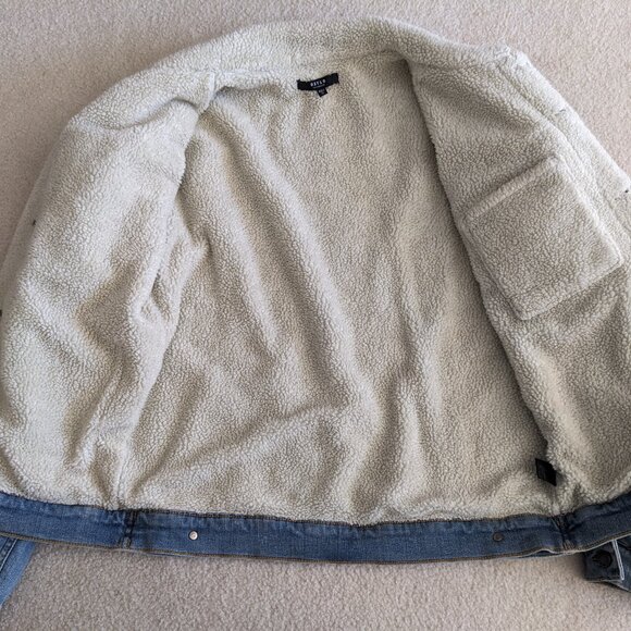 DSTLD Sherpa Denim Jacket - Blue - Picture 2 of 6